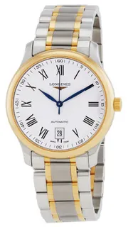 Longines Master L2.628.5.11.7 Yellow gold and Stainless steel White