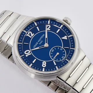 Louis Vuitton Tambour W1ST20 Stainless steel Blue