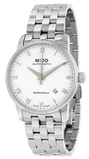 Mido Baroncelli M8600.4.26.1 Stainless steel White