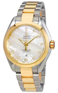 Omega Aqua Terra 231.20.34.20.55.002 Yellow gold White