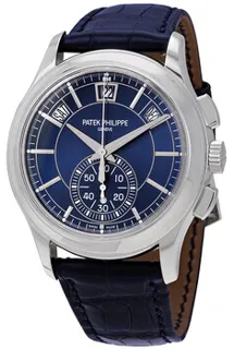 Patek Philippe Annual Calendar Chronograph 5905P-001 Platinum Blue