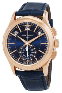 Patek Philippe Annual Calendar Chronograph 5905R-010 Rose gold Blue