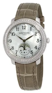 Patek Philippe Moonphase 4968G-010 White gold White