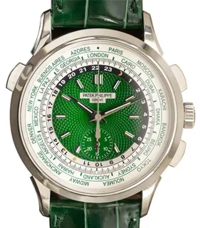 Patek Philippe World Time Chronograph 5930P-001 Platinum Green