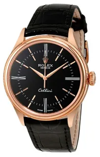 Rolex Cellini 50505BKSL Everose gold Black