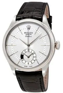 Rolex Cellini 50529SSBKL 18k white gold Silver