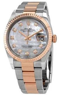 Rolex Datejust 126231MDO 36mm Stainless steel and Everose gold White