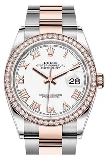 Rolex Datejust 126281WRO Stainless steel and Everose gold White