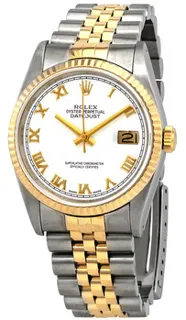 Rolex Datejust 16233WRJ Stainless steel White