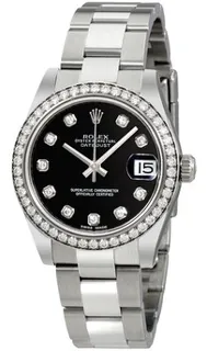 Rolex Datejust 178384BKDO Stainless steel Black