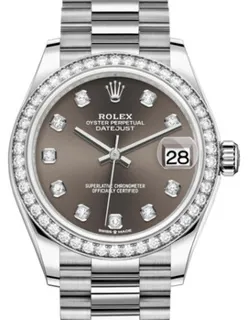 Rolex Datejust 278289GYDP 18k white gold