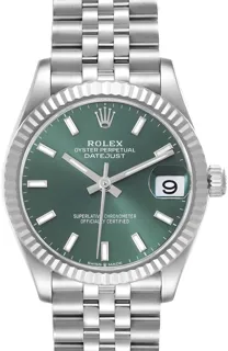 Rolex Datejust 31 278274 Stainless steel Mint green