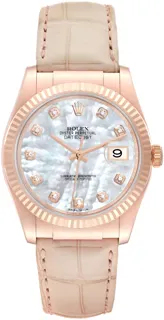 Rolex Datejust 36 116135 Everose gold White