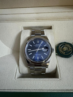 Rolex Datejust 36 126200-0006 Stainless steel Blue