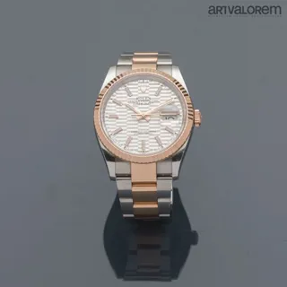 Rolex Datejust 36 126231 Stainless steel and 18k rose gold Silver