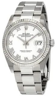 Rolex Datejust 36 126234WRO Stainless steel White