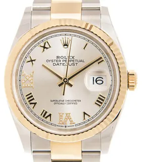 Rolex Datejust 126233-0032 Yellow gold and Oystersteel Silver