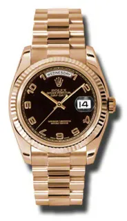 Rolex Day-Date 118235BKAP Everose gold Black