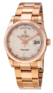 Rolex Day-Date 118235IVDO 36mm Everose gold White