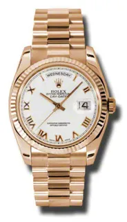 Rolex Day-Date 118235WRP Everose gold White