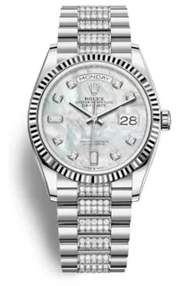 Rolex Day-Date 128239MDDP 18k white gold