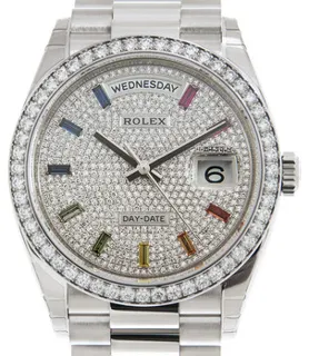 Rolex Day-Date 128349DSP 18k white gold