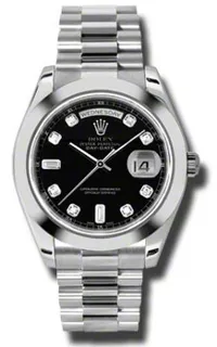 Rolex Day-Date 218206BKDP Platinum Black