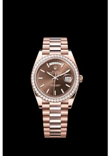 Rolex Day-Date 228345RBR-0024 Rose gold Brown