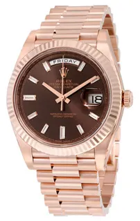 Rolex Day-Date 228235CHDP Everose gold Brown