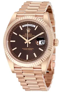 Rolex Day-Date 228235-0002 Rose gold Brown