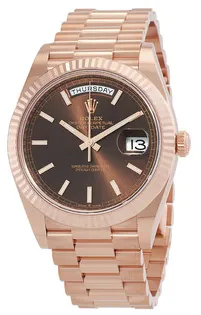 Rolex Day-Date 228235-0053 Rose gold Brown