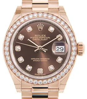 Rolex Lady-Datejust 279135RBR-0017 Rose gold Brown