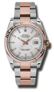 Rolex Oyster Perpetual 116231SSO Stainless steel and Everose gold Silver