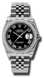 Rolex Oyster Perpetual 116244BKRJ Stainless steel Black