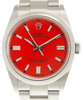 Rolex Oyster Perpetual 36 126000CRLRDSO Stainless steel Red