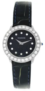 Tourneau Super Oro Round CA4138-BK 28mm 18k white gold Black