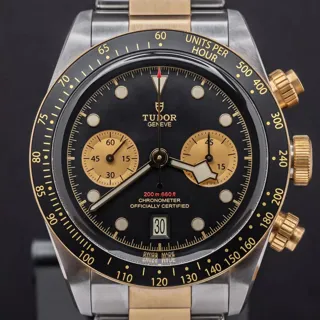 Tudor Black Bay Chrono S&G Yellow gold and Stainless steel Black