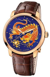 Ulysse Nardin Classic 8156-111-2-DRAGON 18kt Rose Gold