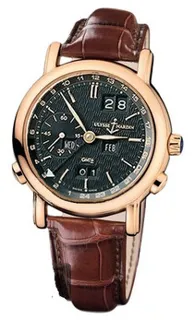 Ulysse Nardin GMT +/- Perpetual 326-22/92 18kt Rose Gold Black