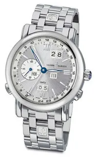 Ulysse Nardin GMT +/- Perpetual 320-82-8-31 18k white gold Silver