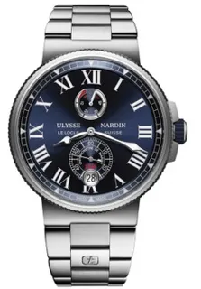 Ulysse Nardin Marine 1183-122-7M/43 Stainless steel Blue