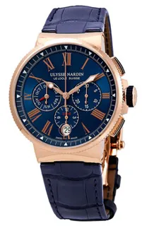 Ulysse Nardin Marine Chronograph 1532-150/43 Rose gold Blue