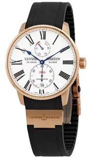 Ulysse Nardin Marine Chronometer 1182-310-3/40 Rose gold White