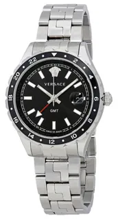 Versace Hellenyium GMT V11100017 Stainless steel Black