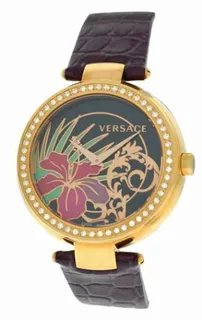 Versace Mystique Hibiscus I9Q81D9HI S702 Yellow gold Black(Floral)