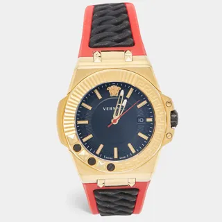 Versace Chain Reaction VEDY00319 gold PVD coated stainless steel Black