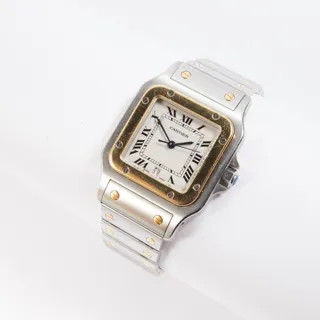 Cartier Santos Galbée 1566 Stainless steel and gold