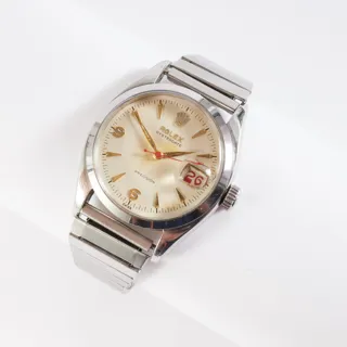 Rolex Oyster Date 6494 Stainless steel Cream