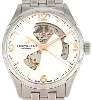 Hamilton Jazzmaster Open Heart H327050/H32705151 Silver