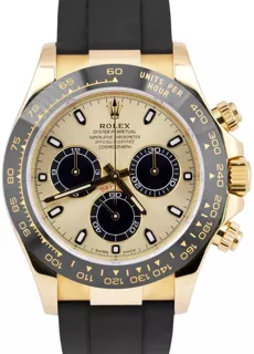 Rolex Daytona 116518LN-0048 Ceramic and Yellow gold Champagne